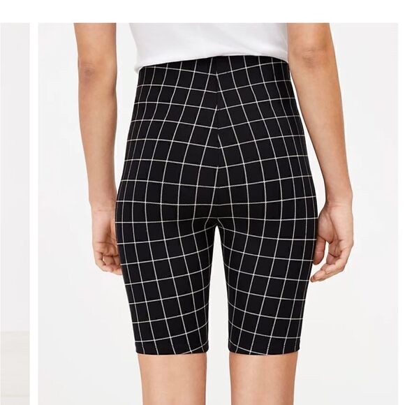 NWT Loft Sculpt Bike shorts and Plaid print size XL - Picture 4 of 15
